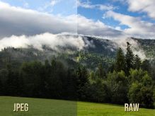 عکس‌‌ها منظره را با فرمت RAW ذخیره کنید.